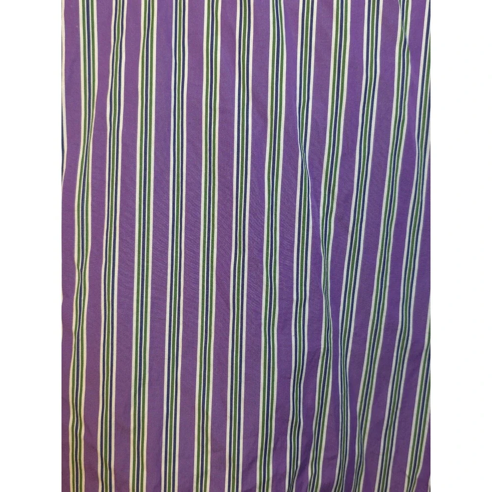 Polo Ralph Lauren Men's‎ Regent Custom Fit Striped Dress Shirt Purple Green Blue